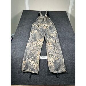 Liberty Carpenter Bib Overalls Mens 40 Green Camo Mossy Oak Break Up Hunting